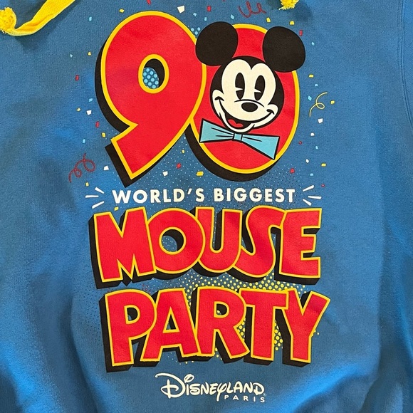DISNEYLAND PARIS Mouse Party Hoodie. Medium. - Picture 4 of 5